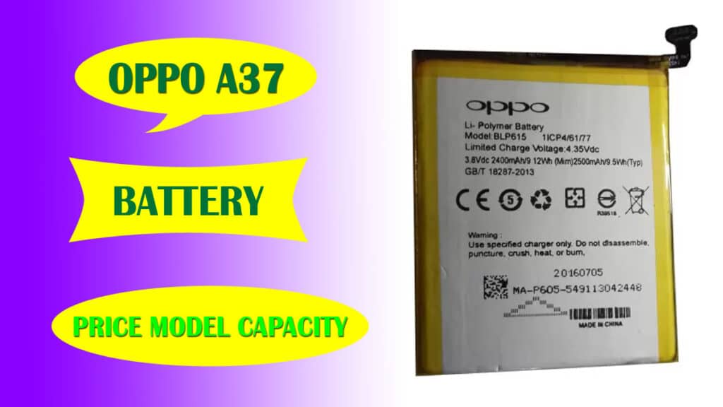 oppo a37 battery price model capacity