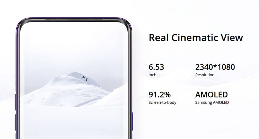 realme x display with popup camera