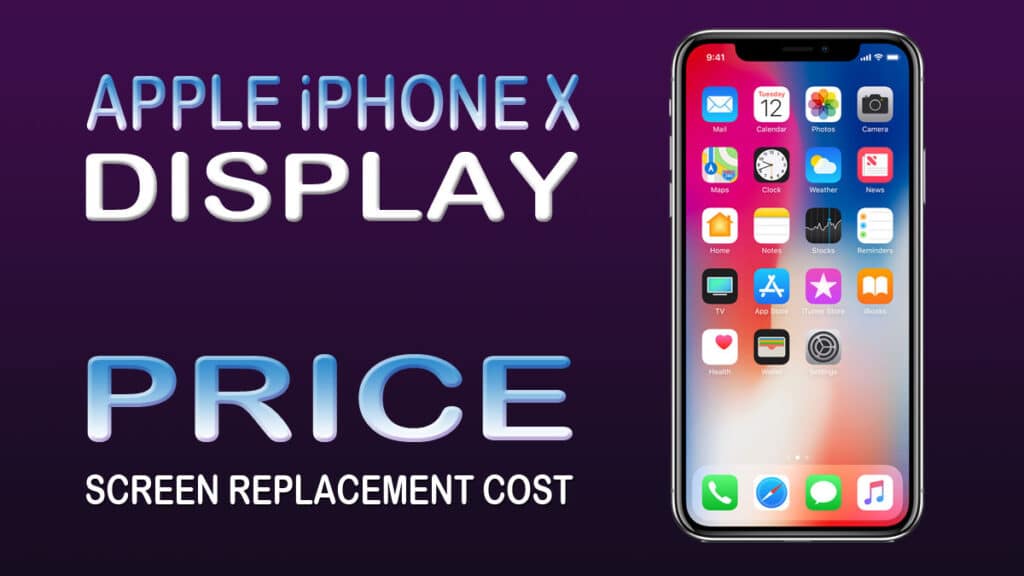 apple iphone x display price screen replacement cost